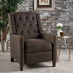 Fauteuil inclinable classique en tissu, fauteuil élégant pour salon, chambre à coucher