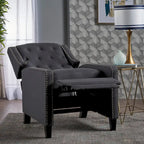 Fauteuil inclinable classique en tissu, fauteuil élégant pour salon, chambre à coucher