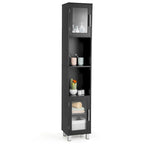 Costway 71 Armoire Haute de Rangement de Salle de Bain Tour Meuble Organisateur Présentoir - Voir Détails