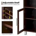 Costway 71 Armoire Haute de Rangement de Salle de Bain Tour Meuble Organisateur Présentoir - Voir Détails