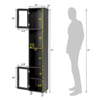 Costway 71 Armoire Haute de Rangement de Salle de Bain Tour Meuble Organisateur Présentoir - Voir Détails