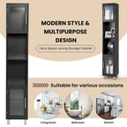 Costway 71 Armoire Haute de Rangement de Salle de Bain Tour Meuble Organisateur Présentoir - Voir Détails