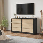 Commode 6 tiroirs pour chambre à coucher, organisateur de rangement moderne