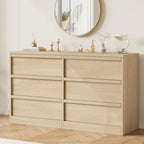 Commode 6 tiroirs pour chambre à coucher, organisateur de rangement moderne
