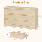Commode 6 tiroirs pour chambre à coucher, organisateur de rangement moderne