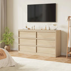 Commode 6 tiroirs pour chambre à coucher, organisateur de rangement moderne
