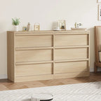 Commode 6 tiroirs pour chambre à coucher, organisateur de rangement moderne