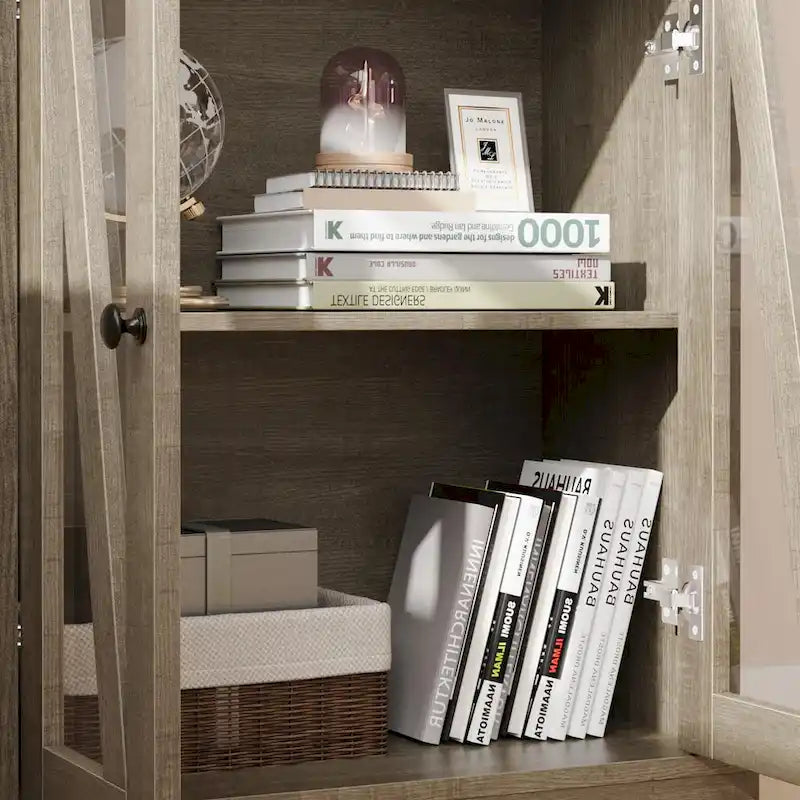 Meuble de rangement haut de 169 cm, Meuble de rangement de salle de bain avec 5 étagères et un tiroir