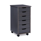 26 Gray Rolling Storage Cabinet with 6 Drawer