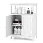 Meuble Colonne de Salle de Bain Autonome Costway avec 2 Étagères - Voir Détails
