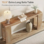 Console de 70,9 pouces de long pour canapé, salon, entrée, couloir
