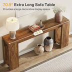Console de 70,9 pouces de long pour canapé, salon, entrée, couloir