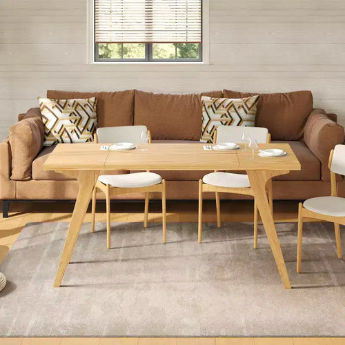 Table basse 2 en 1, table à manger extensible, table à hauteur réglable pour la maison et le bureau, peu encombrante - ModernLuxe