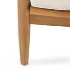 Ensemble de conversation d'extérieur 4 places en bois d'acacia Willowbrook par Christopher Knight Home