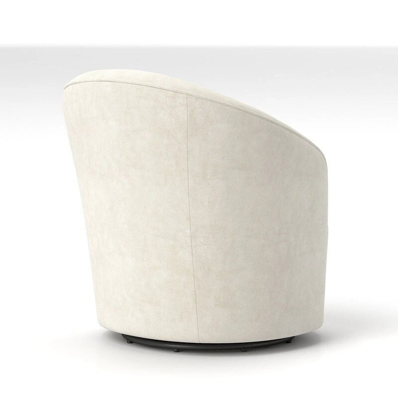 Fauteuils pivotants à 360 degrés en velours capitonné moderne SEYNAR avec dossier touffeté (lot de 2)