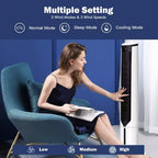 Refroidisseur d'air par évaporation 3-en-1 Costway 41'' Ventilateur tour portable Humidificateur