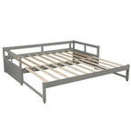 Lit gigogne extensible, Lit gigogne en bois avec tiroir-lit
