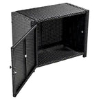 Canapé d'angle d'extérieur en rotin pour spa, forme quadrilatérale