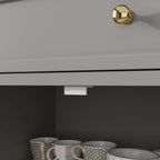 Buffet bahut 150 cm blanc laqué moderne contemporain du milieu du siècle