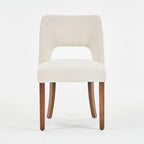 Lot de 4 chaises de salle à manger tapissées de tissu
