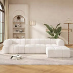 Canapé d'angle moderne Christopher Knight Home Keri 122 en mousse haute densité avec dossier bas