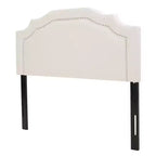 Tête de lit contemporaine biseautée en tissu rembourré pour lit double/grand lit