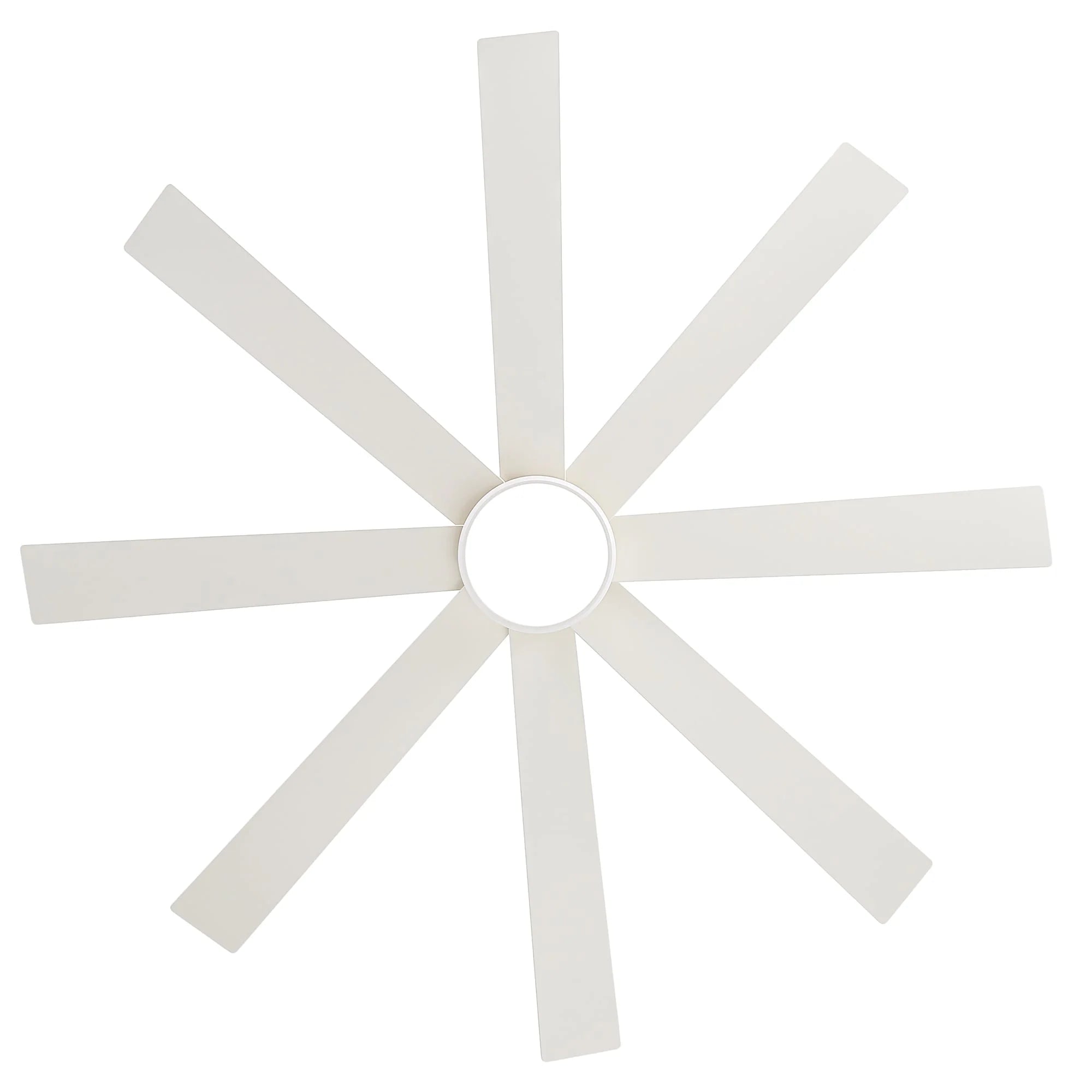Ventilateur de plafond de 65 pouces à 8 pales noires avec lumière LED et télécommande