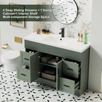 Meuble-lavabo de salle de bain Wavy Line 30/36/48 avec évier et robinet