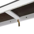 Lit escamotable double avec éclairage LED, peut être plié en armoire, armoire-lit murale dissimulée pour chambre d'amis