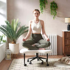 Chaise de bureau ergonomique Pinmoco Criss Cross, Chaise de méditation réglable en hauteur, Pivotante à 360°, Support lombaire, Chaise de travail et de bureau, Chaise TDAH