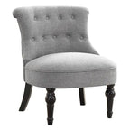 Fauteuil d'appoint confortable sans accoudoirs pour le salon