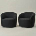 Fauteuil pivotant rembourré KINWELL de 86 cm de large (lot de 2)