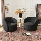 Fauteuil pivotant rembourré KINWELL de 86 cm de large (lot de 2)