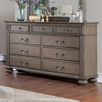 Commode et miroir traditionnels 2 pièces à 9 tiroirs Vame par Furniture of America
