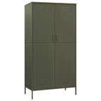 vidaXL Armoire vert olive 90x50x180 cm Acier