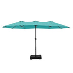 MAISON ARTS Grand Parasol Double Face de 4,5 m avec Base Incluse pour Patio