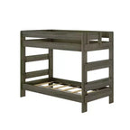 Lit superposé double en bois massif Plank+Beam pour adulte