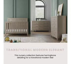 Ensemble de chambre de bébé 3 pièces Child Craft Kieran comprenant un lit de bébé convertible 4-en-1, une commode double et une commode