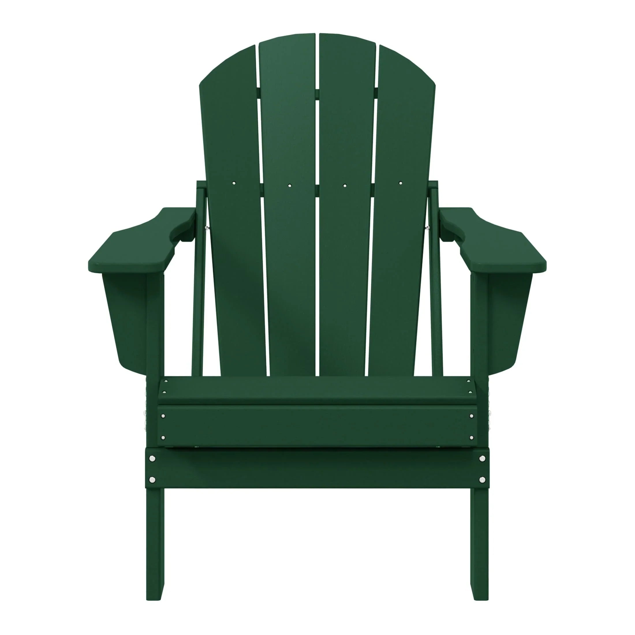 Chaise Adirondack pliante d'extérieur tout temps Polytrends Laguna résistante à la décoloration pour patio