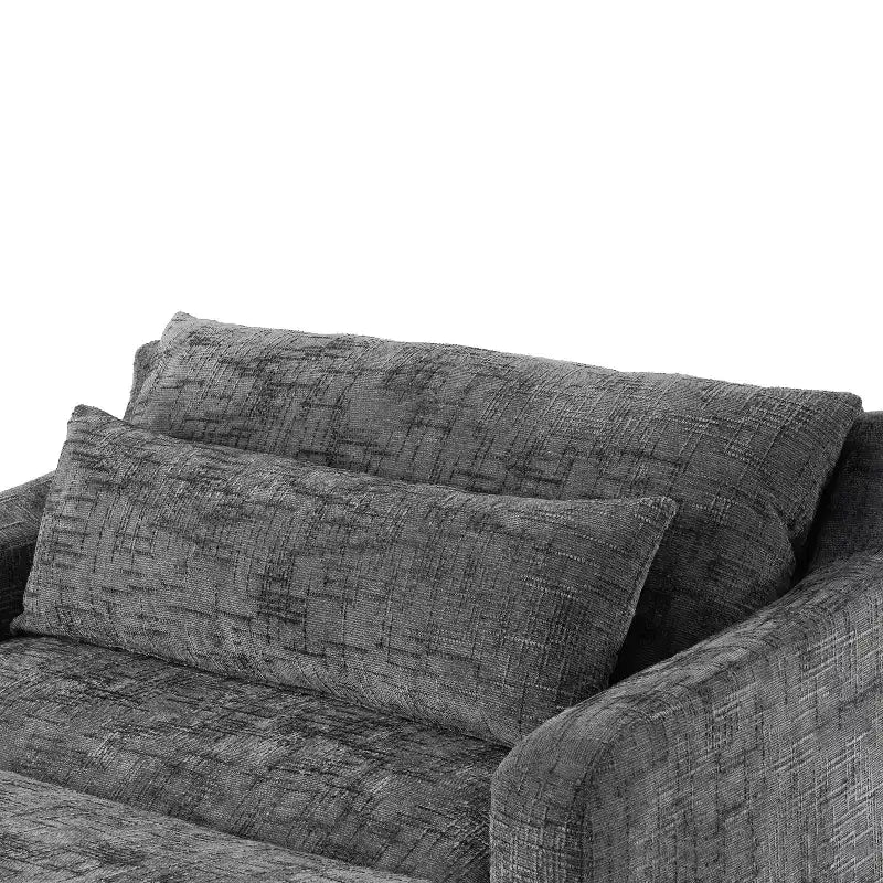 Fauteuil convertible très profond en chenille Polibi