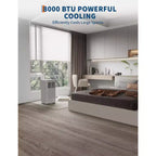 Climatiseur Portable, Flarhetoric 10000 BTU Climatisation/Ventilation/Déshumidification 3 EN 1, Unité AC Portable pour Pièce de 52 m², Unités pour Pièces à Faible Bruit