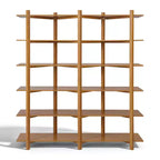 Christopher Knight Home Elliot Étagère de rangement moderne à 6 niveaux en bois avec étagères ouvertes