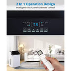 Climatiseur portable 14 000 BTU, unité de climatisation 3-en-1 pour pièces jusqu'à 70 m² avec déshumidificateur