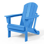 Chaise Adirondack pliante d'extérieur tout temps Polytrends Laguna résistante à la décoloration pour patio