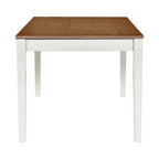 Ensemble de salle à manger 6 pièces en bois avec 4 chaises et un banc, table avec tiroir