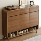 Meuble de rangement pour chaussures de couloir en bois moderne, taille moyenne