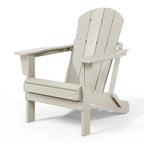 Chaise Adirondack pliante d'extérieur tout temps Polytrends Laguna résistante à la décoloration pour patio