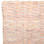 Lot de 2 chaises de salle à manger en osier naturel 48L x 56P x 104H cm, style bohème côtier
