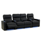 Ensemble de sièges de cinéma maison en cuir Octane Turbo XL700 (rangée de 4)