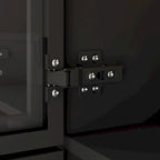 47,2 Grande Armoire LED Lumineuse Placard à Portes en Verre Entièrement en Verre
